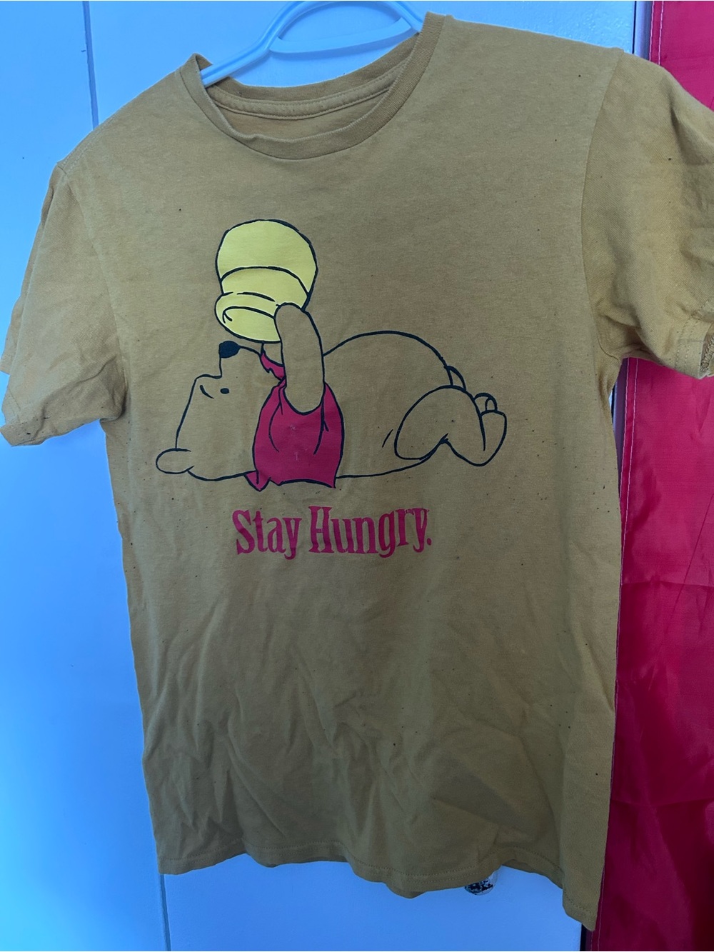 pooh “stay hungry” shirt